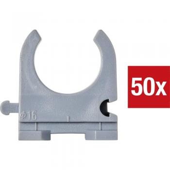 TRU COMPONENTS TC-9859372 Klemmschelle 16 mm Grau 50 St