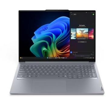ThinkBook 16 G7 QOY: Laptop Qualcomm Snapdragon X1P-42-100, 16GB RAM LPDDR5x, 512GB SSD, Wi‑Fi 7, Windows 11 Pro, 40,6 cm WUXGA, Color Gris