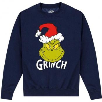 Pantalón Navideño El Grinch con Sombrero de Santa – Talla XL, Azul Maravilla, Masculino