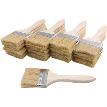 70mm Chip Paint and Varnish Brush Set - 24 Pieces for Stains and Glues