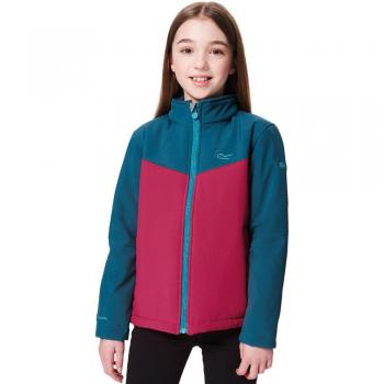 Chaqueta Softshell Infantil Regatta Rivendale - Resistente al Agua, Color Moroc/Dchess, Talla XS
