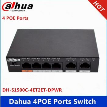 Dahua 4CH PoE Switch DH-S1500C-4ET2ET-DPWR