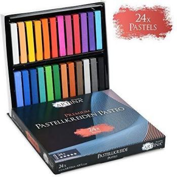 Artina - Série Maître - Ensemble de 24 pastels à l'huile professionnels - Tendre - Gras