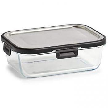 Zeller Present Frischhaltedose – Schwarz, Transparent