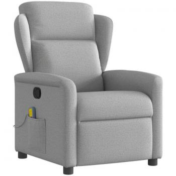 Inclinable fauteuil de relaxation gris nuage
