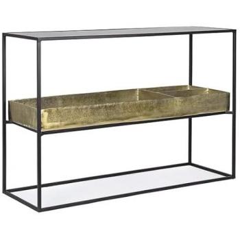 Bizzotto Mavila Konsole mit Glasplatte, 117 cm