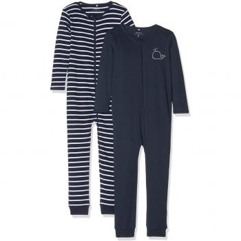 Conjunto de pijamas NAME IT Nbmnightsuit 2p Zip Noos Polaina, Azul Oscuro, 74