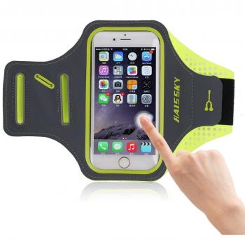 Brassard de téléphone Haissky avec porte-clés pour iPhone X/8 Plus/7 Plus/6 Plus et Samsung S8/S7 Edge Note 8
