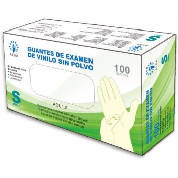 Guantes Desechables Vinilo Translucidos - Caja de 100