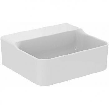 Ideal Standard Conca Waschbecken T387501, 400x350mm, ohne Überlauf, ohne Hahnloch, weiß