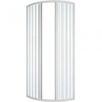 Cabine baignoire PVC avec soufflet central R55