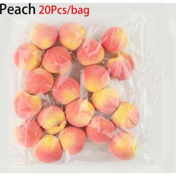 20Pcs Mini Simulation Fruit Set - Artificial Oranges and Lemons for Party Decor