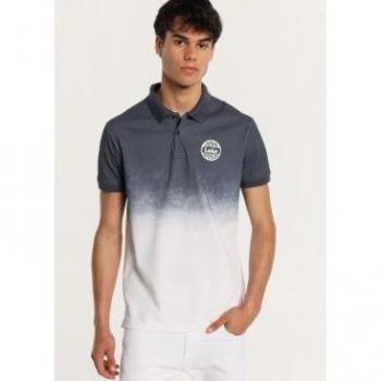 Polo de Manga Corta Estampado Marino Lois Jeans