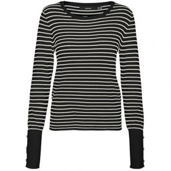 Vero Moda Pullover Dory 10309308 Schwarz Regular Fit – Damen (L)