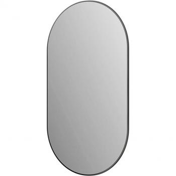 Miroir design Talos Picasso noir 50x90 cm avec cadre aluminium haute qualité - miroir salle de bain et mural