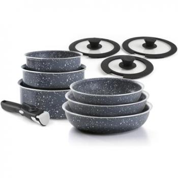Brandt Qulinart 194‑026, 10‑teiliges Topf‑Set für alle Herdarten