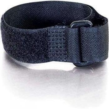 C2G 28 cm Hook‑and‑Loop Kabelbänder – Schwarze Klettkabelbinder – 12er-Pack