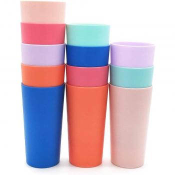 26oz Plastic Tumblers - Unbreakable - Assorted Colors - 12 Pack