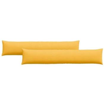 Divani Cuscini Set 2 Unità Giallo Pallido 200 × 40 cm