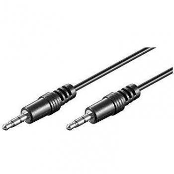 GOOBAY 51141 - Audio Cable, 3.5-mm Stereo Jack Plug, 0.6 m