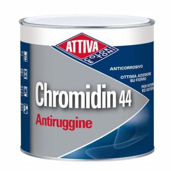 Chromidin 44 Attiva Smalto Antiruggine 0,5 l Rosso Ossido