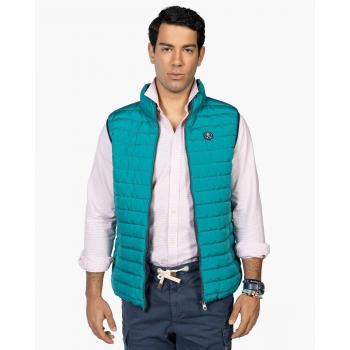 Harper & Neyer - Chaleco de hombre guateado en liso