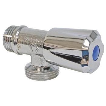 Robinet Chromé Droit - Arrivée M15/21 - Sortie F20/27