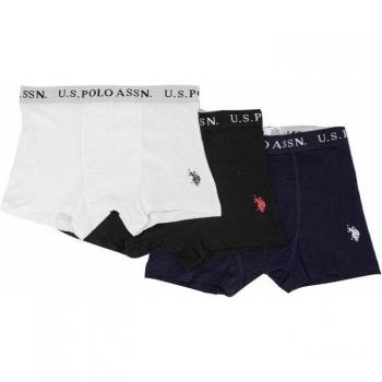 Set di 3 boxers US POLO in cotone elasticizzato per uomo