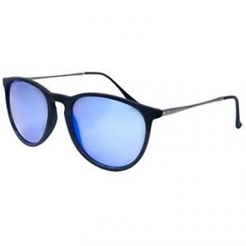 Gafas de Sol Metálicas Ocean Bari - Plata/Negro - Lentes Espejo Azul