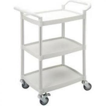 Three Tier Plastic Utility Tray Cart