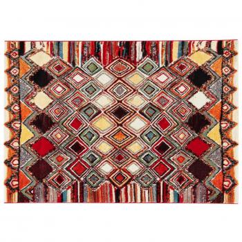 Tappeto multicolore a motivi 160 x 230 cm