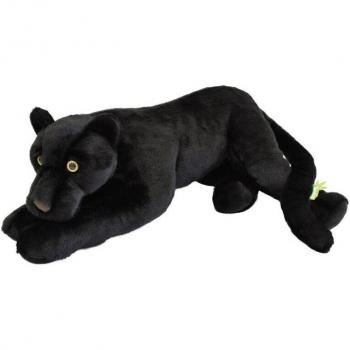 Peluche panthère noire allongée 65 cm