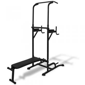 VidaXL Power Tower with Sit-up Bench