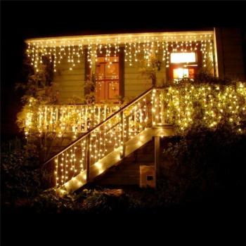 LED Lichterkette Eiszapfen 5m für Weihnachtsdekoration