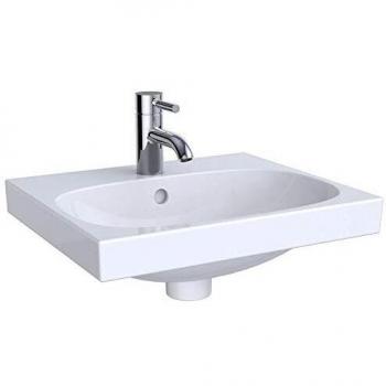Geberit Acanto Handwaschbecken, 45 x 38,2 cm, weiß mit KeraTect