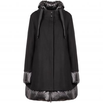 Herno Women's City Glamour A-Shape Jacket in Black | Size XL