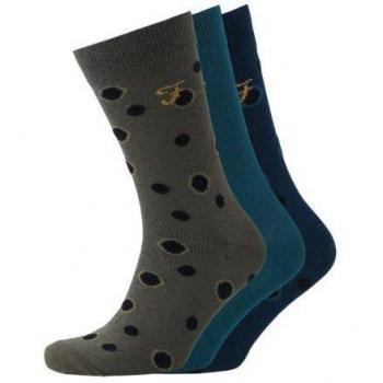 Men's Farah Mens Norton Socks (Pack of 3) - Navy - Size: 16/7.5