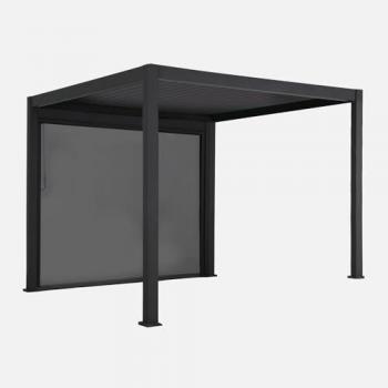 Sweeek Pergola bioclimatica 3x3m in alluminio V2 con tenda