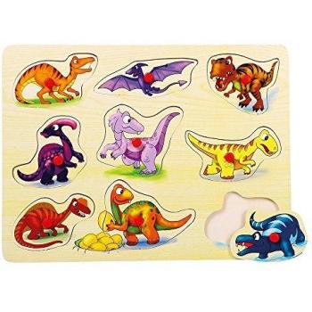 Steckpuzzle Dinosaurier Bino 88099