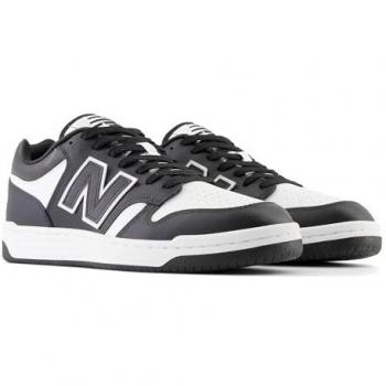 New Balance Scarpe Sneakers Unisex BB480 Bianco Nero Lifestyle