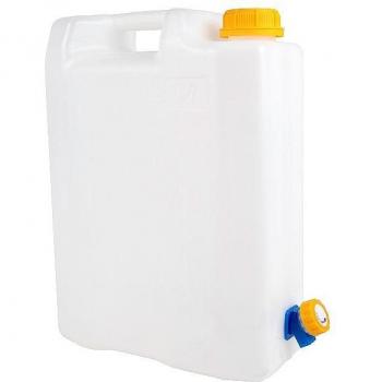 Bidon d'eau 10L avec robinet en plastique, homologué pour eau potable