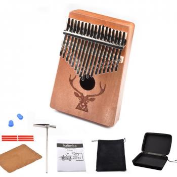 Acacia Mahogany Kalimba Musical Instrument Kit