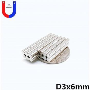 Barra Magnética Super Fuerte 3x6mm - 500 Piezas
