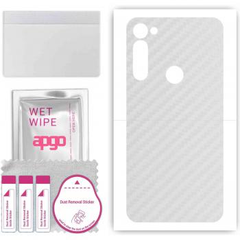 Film Protecteur Apgo pour Moto G Stylus PRO - Motif Carbone Transparent