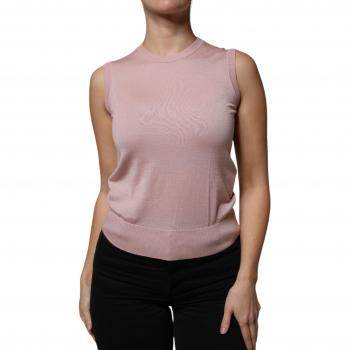 Dolce & Gabbana Pink Cashmere Silk Tank Top (2XS)