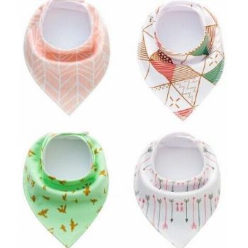 4PCS Dribble Bibs for Babies