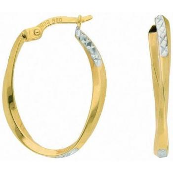 Gold‑Creolen ADELIA’S – 333 Gold, Damen, 1 Paar