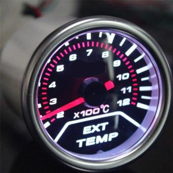 Detector de Temperatura de Escape de Vehículo – Lente Blanca LED 12V