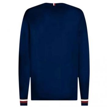 Tommy Hilfiger Global Stripe Crew Pullover – Dunkelblau, Herren XXL, Regular Fit