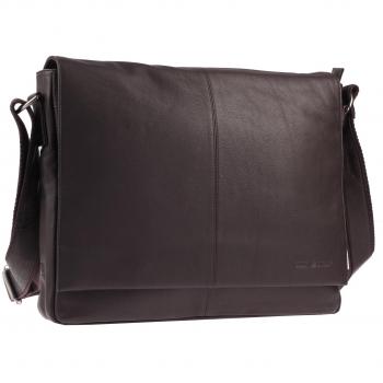 Greenburry Premium A4 Rucksack aus Leder – 37 cm Laptopfach